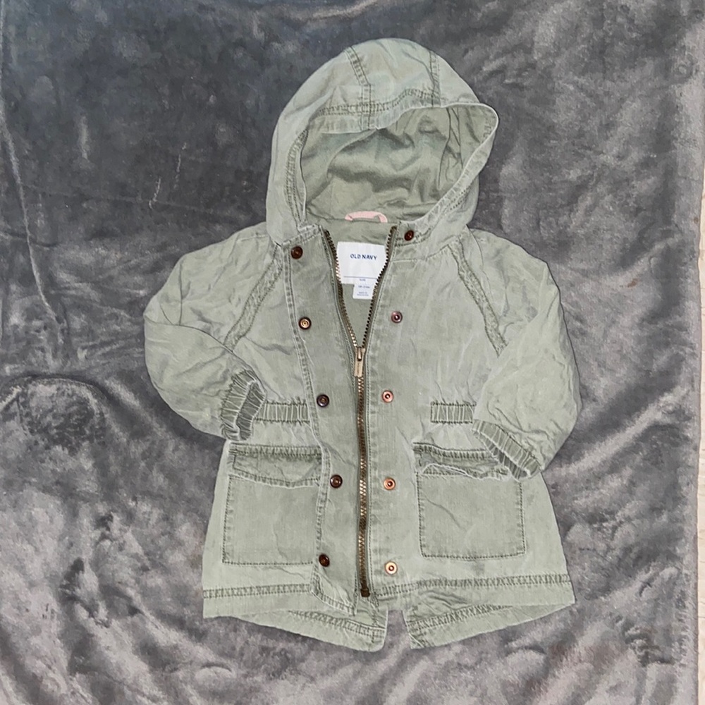 Old Navy Utility Jacket Baby Girl Size 18-24 Months
